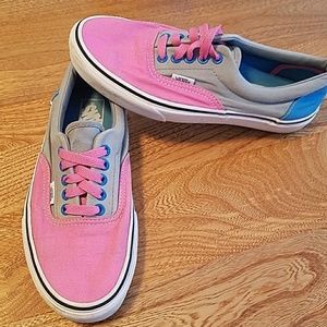 Pink and blue vans